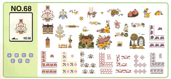 Brother Memory Card No. 68 Cross Stitch 1