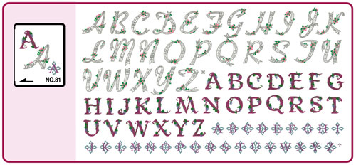 Brother Memory Card No. 81 Alphabet