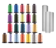 Gem Embroidery Thread Set 22 Pack with Stabiliser 