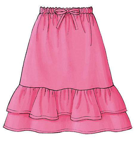 Girls Skirt Pattern B4722 Size 7,8,10 - Haberdashery Online