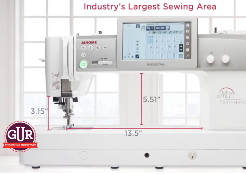 Janome Continental M7 Professional from GUR Sewing Machines