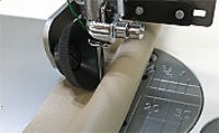 Thick piping cord can also be sewn with the needle
