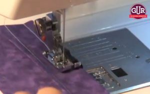 Video sewing tutorial how to create rows of tucks with the 1:4 inch Seam Foot O from GUR