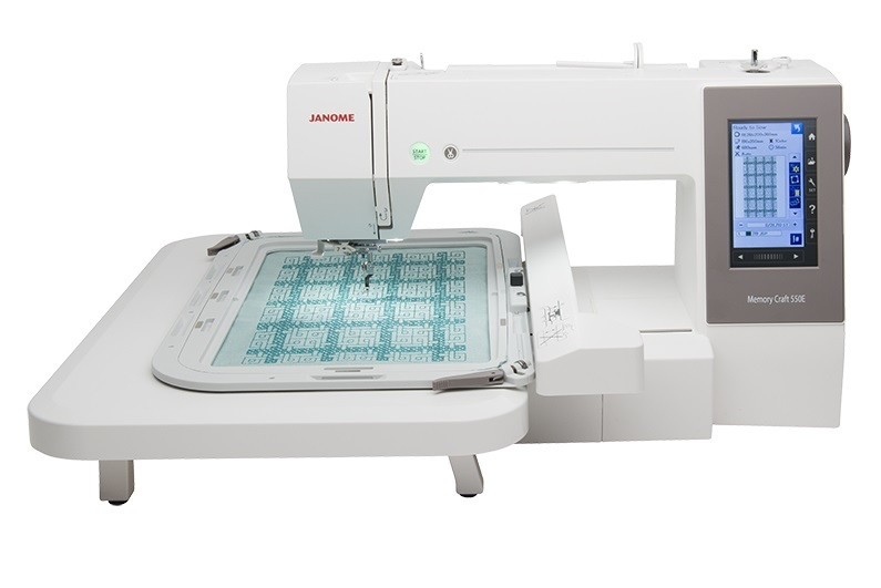 The Janome Memory Craft 550E Embroidery Machine from GUR