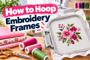 How to hoop embroidery frames