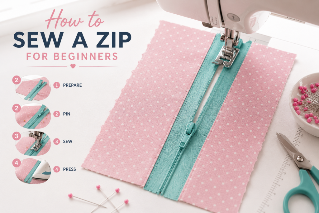 how to sew a zip