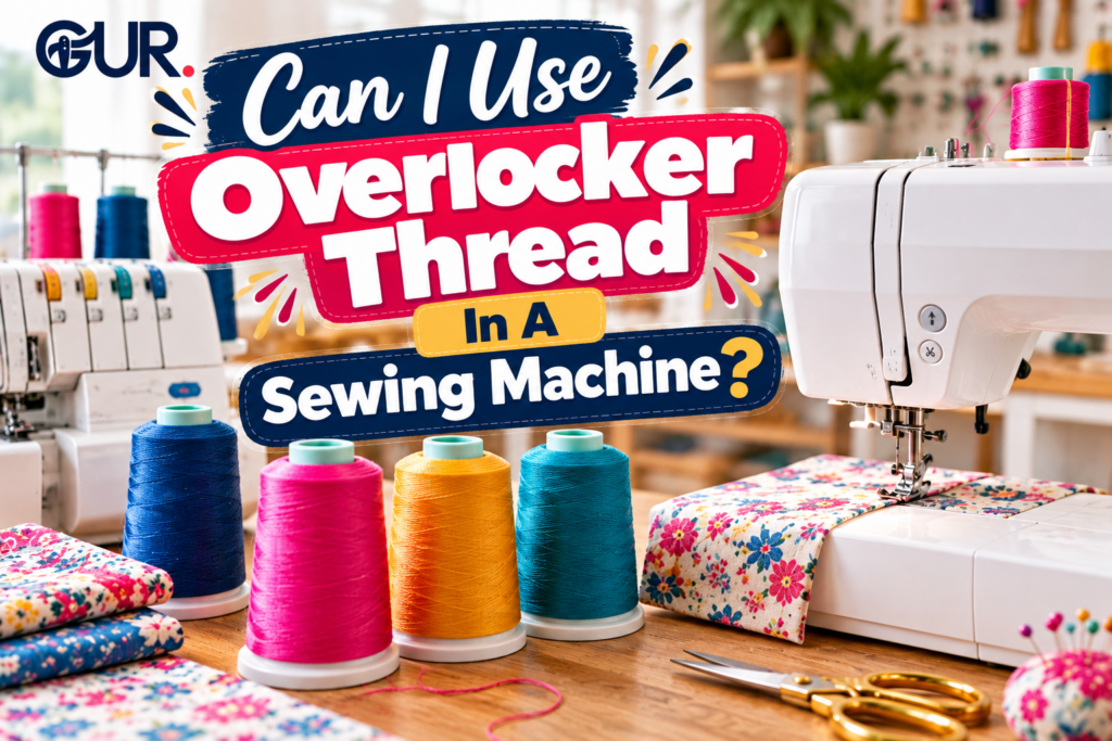 Can i use overlocker thread in a sewing machine