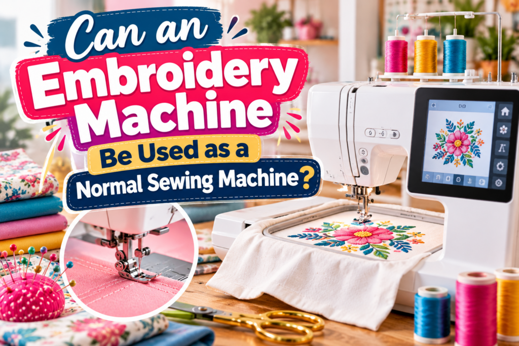 Can An Embroidery Machine Be Used As A Normal Sewing Machine