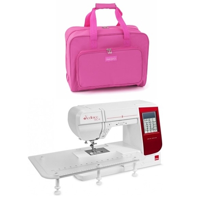 Elna Experience Table & Pink Sewing Bag