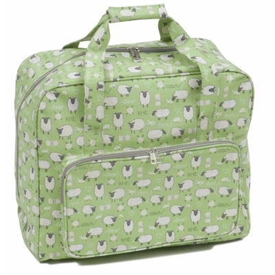 Sheep on Green Sewing Machine Bag