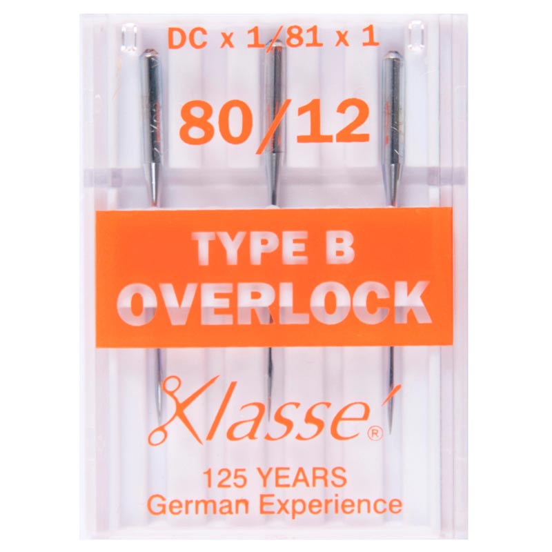 Klasse Overlocker Needles: Type B: 3 Pieces