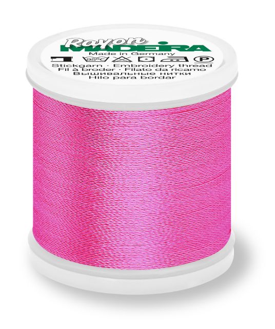 Madeira 9840_1309 | Rayon Embroidery Thread 200m | Hot Pink