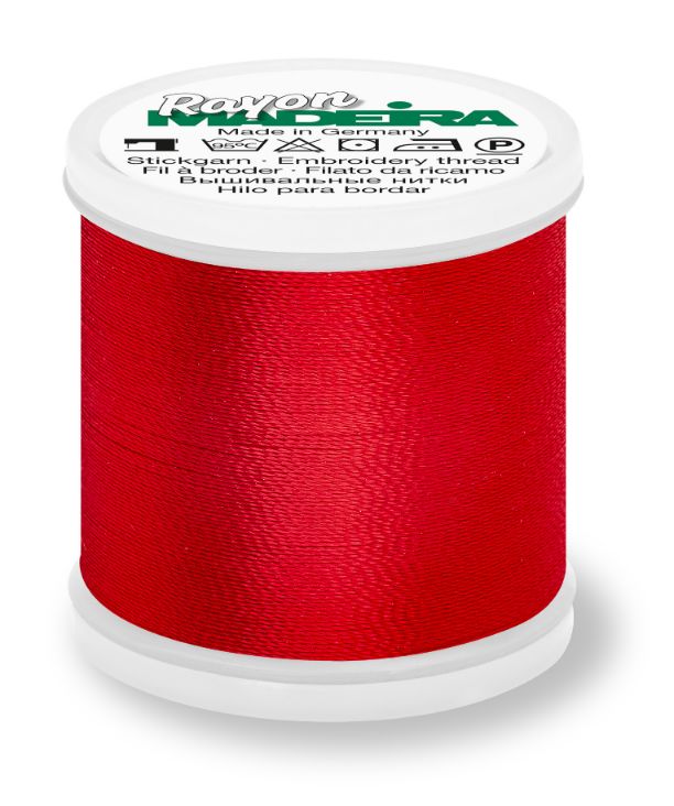 Madeira 9841_1147 | Rayon Embroidery Thread 1000m | Christmas Red