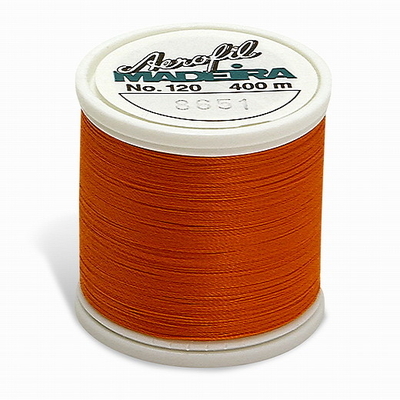 madeira aerofil sewing thread | 100m | no.120 | dark orange