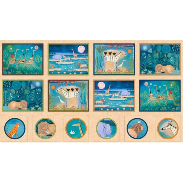 Animals Migration Fabric Panel Fabric