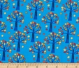 Nutty Buddies Autumn Trees in Blue Fabric  3