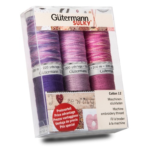 Berry Shades Cotton Thread Pack 200m Embroidery Thread