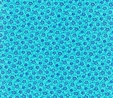 Bliss Blue Floral Vine & Dot on Turquoise Fabric