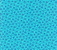 Bliss Blue Floral Vine & Dot on Turquoise Fabric