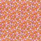 Bliss Multi Packed Floral on Dark Pink Fabric