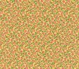 Bliss Pink Floral Vine & Dot on Yellow Fabric