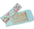 Blue Rose Bamboo Knitting Pin Set Filled [Clearance] Knitting Needle Gift Set
