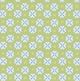 Stitch in Blue Circle on Green 1 Metre Fabric