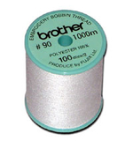 Brother XC5996001/EBTPE | Bobbin Thread | White (P.E. Series)