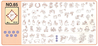 Brother Memory Card No. 65 Redwork