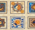 Celestial Day & Night Cream Fabric Panel 