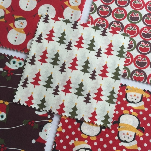 Christmas Characters Charm Pack Fabric 42 Pack Haberdashery Online