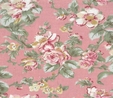 Classic Floral on Pink Fabric For Craft & Bag Making