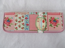 HobbyGift | Contemporary Patchwork Rose Knitting Pin Case | Clearance