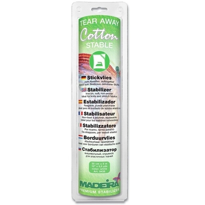 cotton stable iron on tear away stabliser