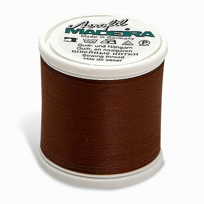 madeira aerofil sewing thread | 100m | no.120 | dark tan