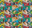 DC Comics II Multi Group Collage Flannel Fabric Flannel