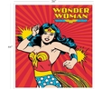 DC Comics II Wonder Woman On Red Fabric Panel