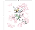 Disney Tinkerbell Floral on White Fabric Panel Panels & Stocking