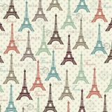 Eiffel Tower Paris Spring Expo Fabric