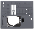 Elna 809616006 | Standard Zig Zag Needle Plate for EX580 