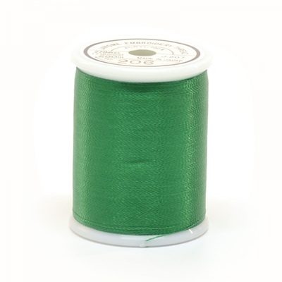 janome embroidery thread - bright green | j-207206