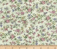 Grateful Heart Small Viney Floral on Green Fabric Crafting 3