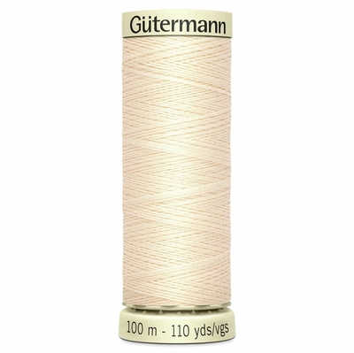 gutermann sew all thread | 100m | cream 414