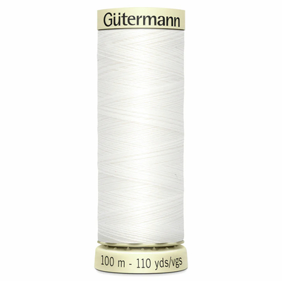 gutermann sew all thread | 100m | white 800