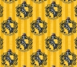 Harry Potter Hufflepuff House on Yellow Fabric Crafting
