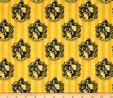 Harry Potter Hufflepuff House on Yellow Fabric  2
