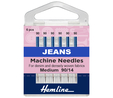 Hemline Sewing Machine Needles: Jeans: Medium/Heavy 90/14: 6 Pieces 