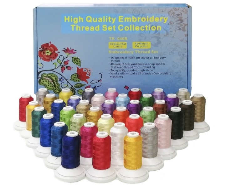 High Quality Embroidery Thread Set 40 Colours 