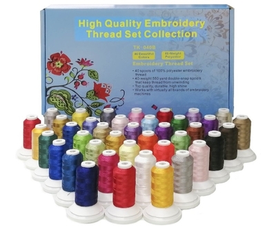 High Quality Embroidery Thread Set 40 Colours