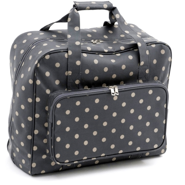 HobbyGift MR4660_263 | Sewing Machine Bag | Matt PVC | Charcoal Polka ...